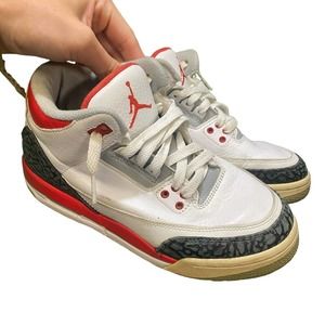 Nike Air Jordan 3 Fire Red Sz 5.5y